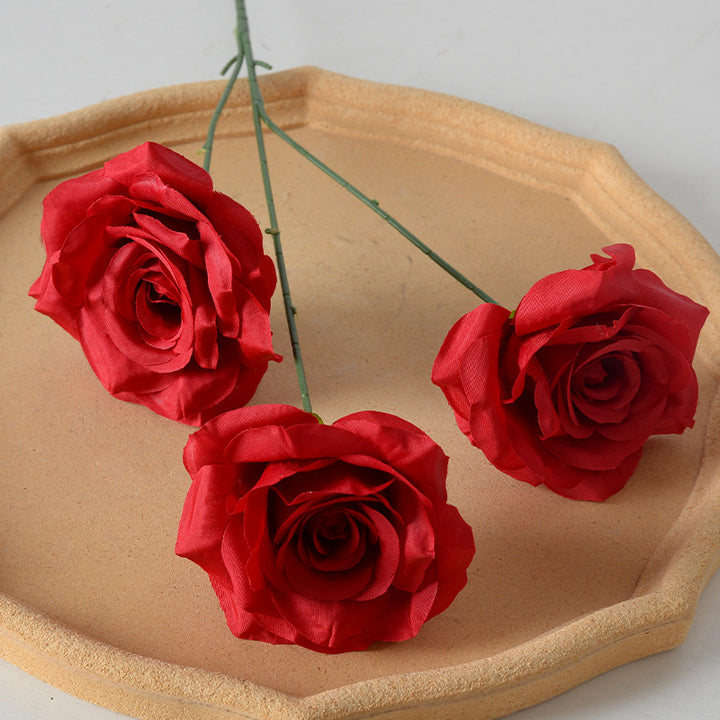 Realistic Silk Rose Decoration