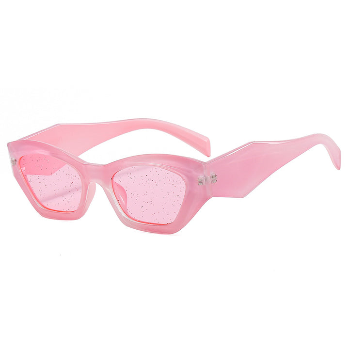 Women's geometric designer sunglasses with sparkling frame Kalsten
