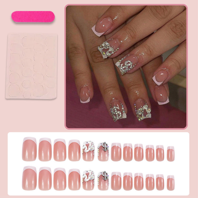 Acrylic nail set with luxurious design elements Kalsten