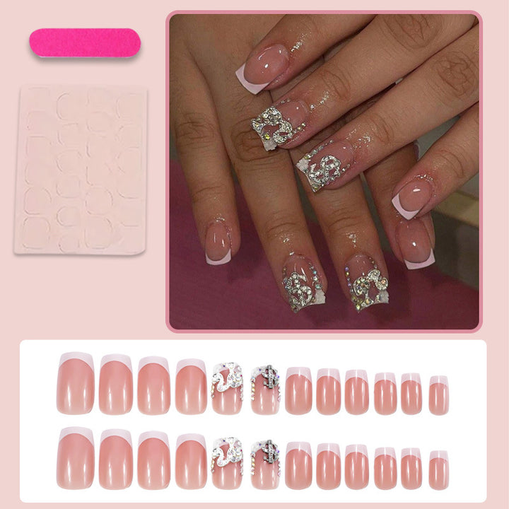 Acrylic nail set with luxurious design elements Kalsten