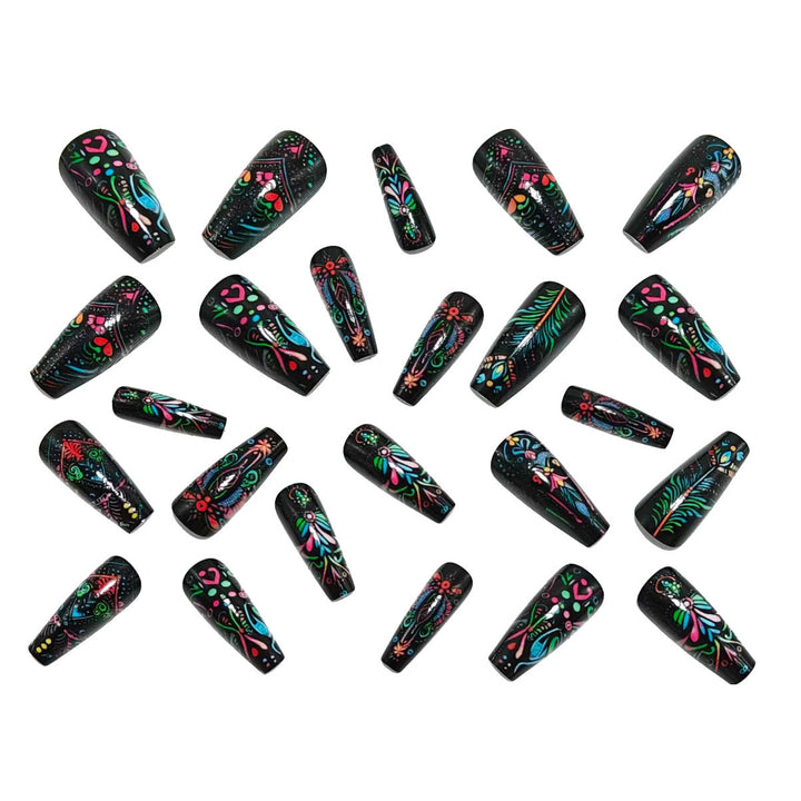 Artificial Nails in Creative Mandala Design Kalsten