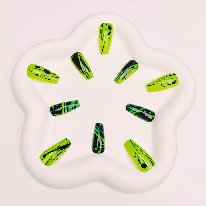Vibrant Abstract Nail Art Kit