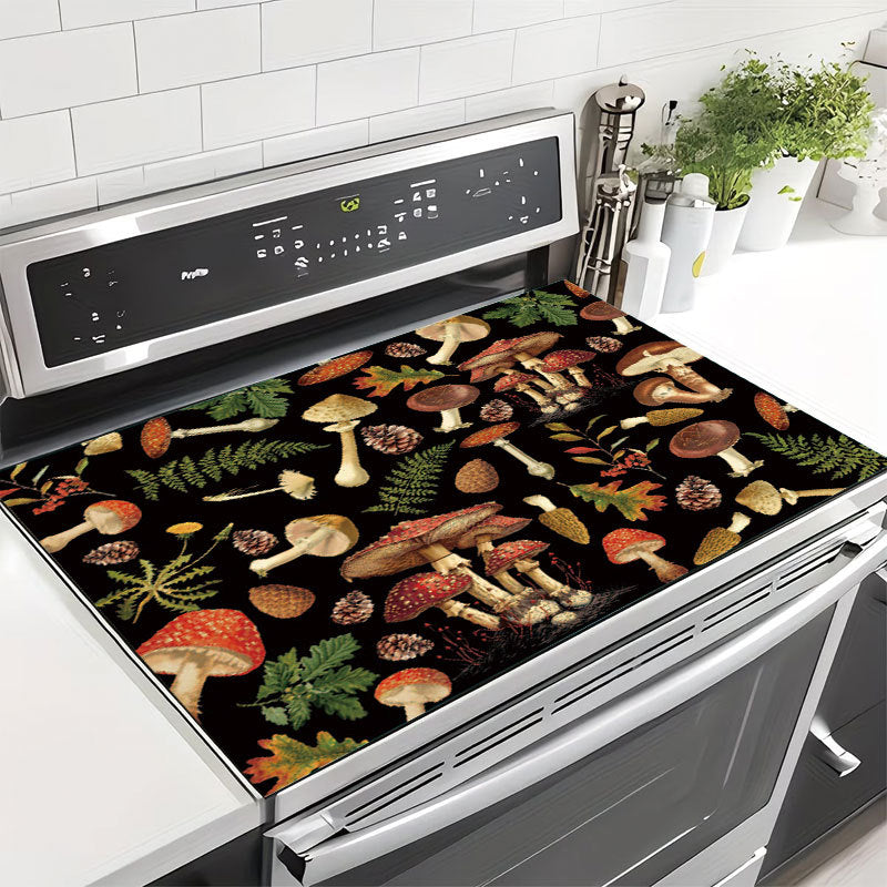 Decorative Heart and Bow-Themed Kitchen Mat