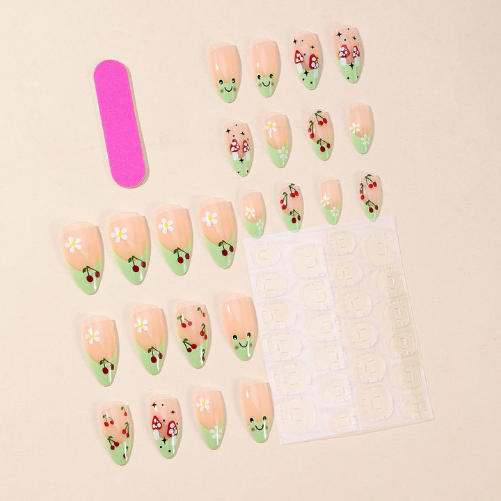 Whimsical Floral Nail Art Extensions Kalsten
