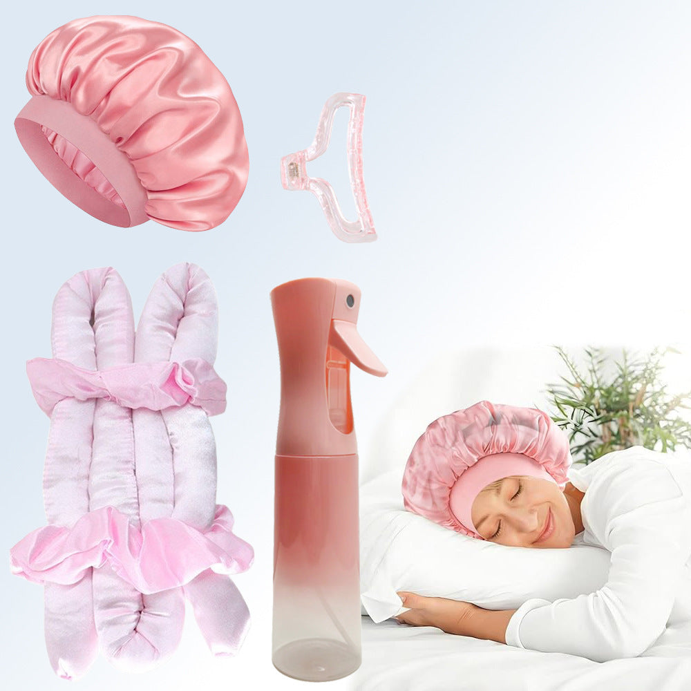 Satin Sleep Cap Set