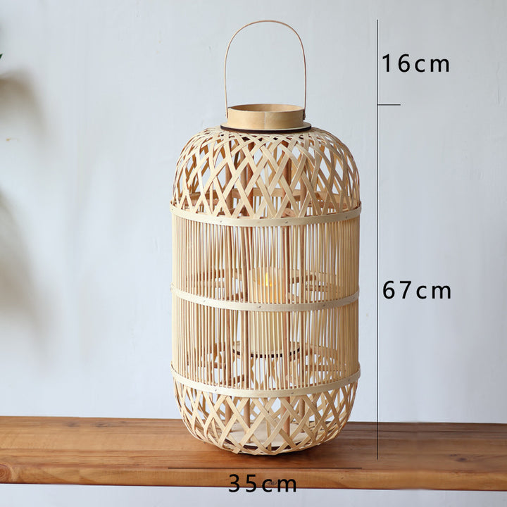Stylish Rattan Lantern Kalsten