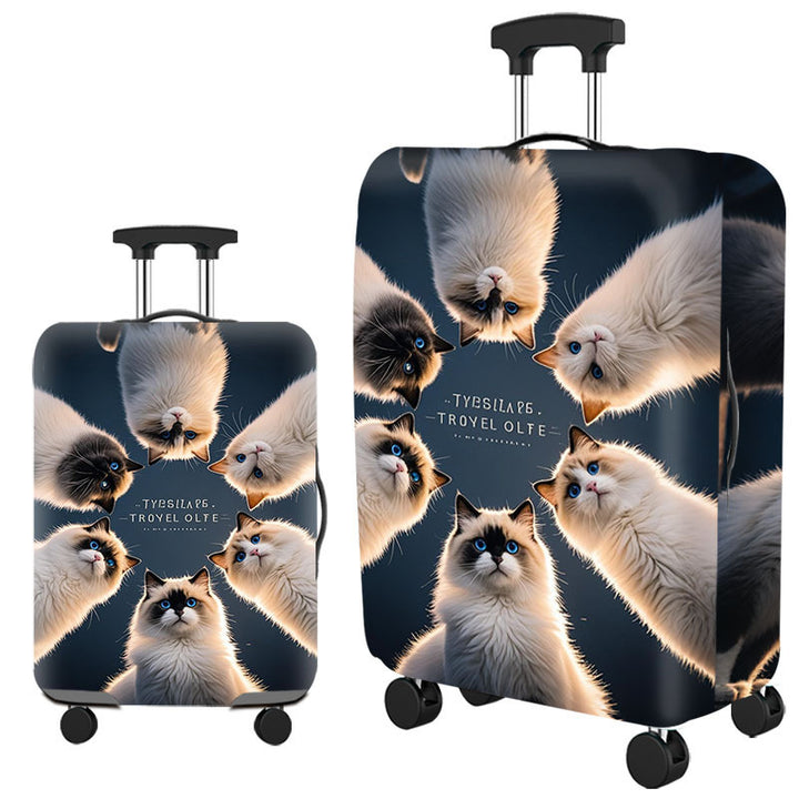 Tropical Leaf Print Hard Shell Luggage Kalsten