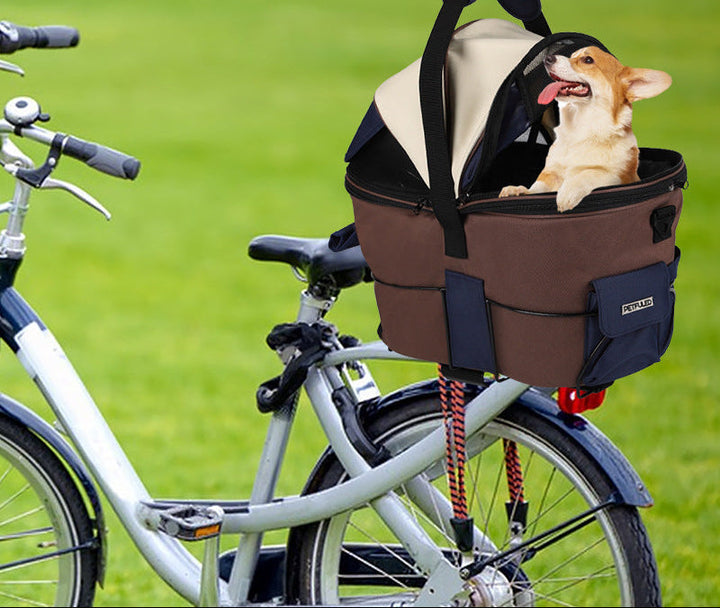 collapsible breathable soft pet carrier bag with mesh canopy and exterior pockets Kalsten