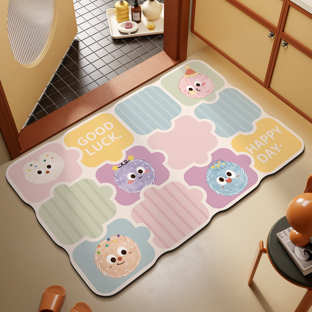 Playful Puzzle-Themed Area Mat
