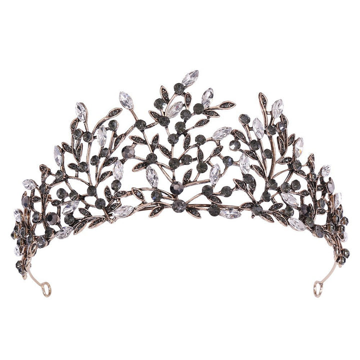 Ladies Elegant Headband with Floral Decorations and Rhinestones Kalsten