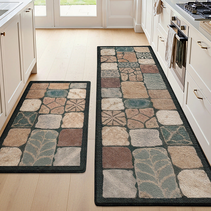 Textured Patterned Kitchen Runner Mat Kalsten