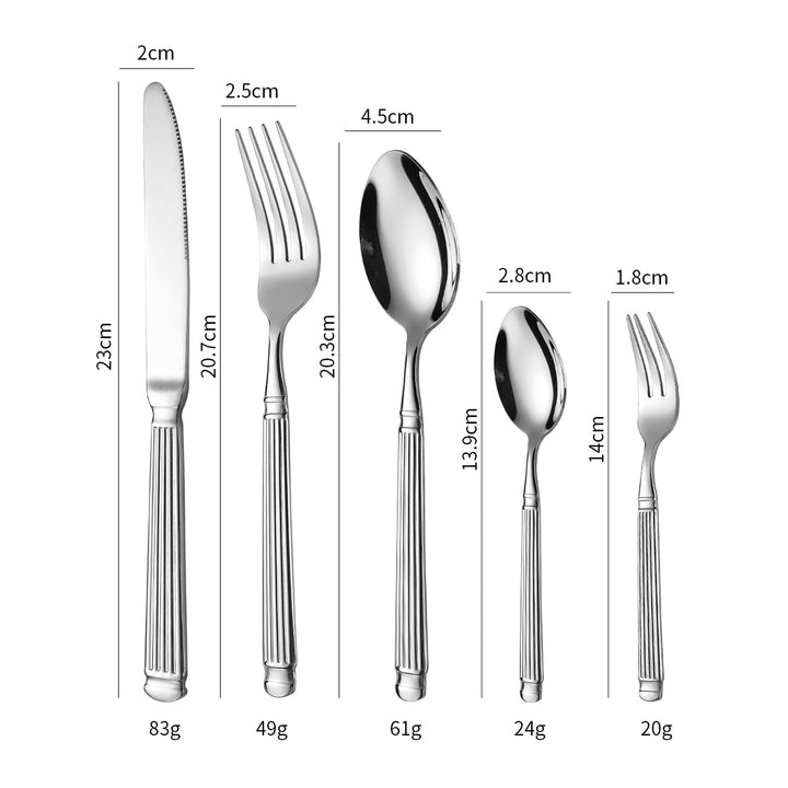 Elegant dessert spoon with exclusive surface design Kalsten