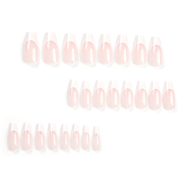 Artful nail extensions with translucent French tip Kalsten