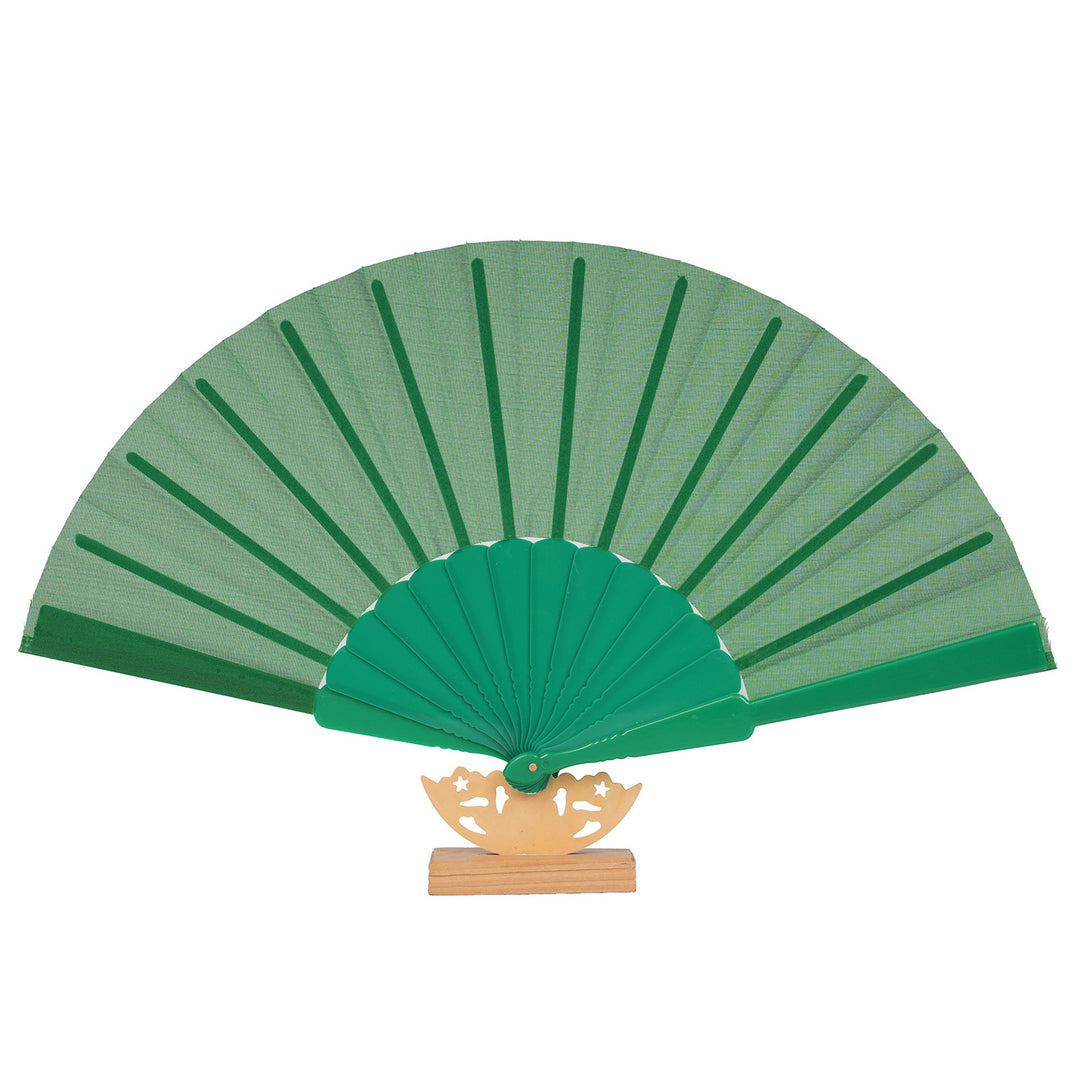 Ladies decorative fan with elegant wooden handle Kalsten