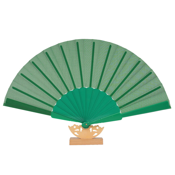 Ladies decorative fan with elegant wooden handle Kalsten