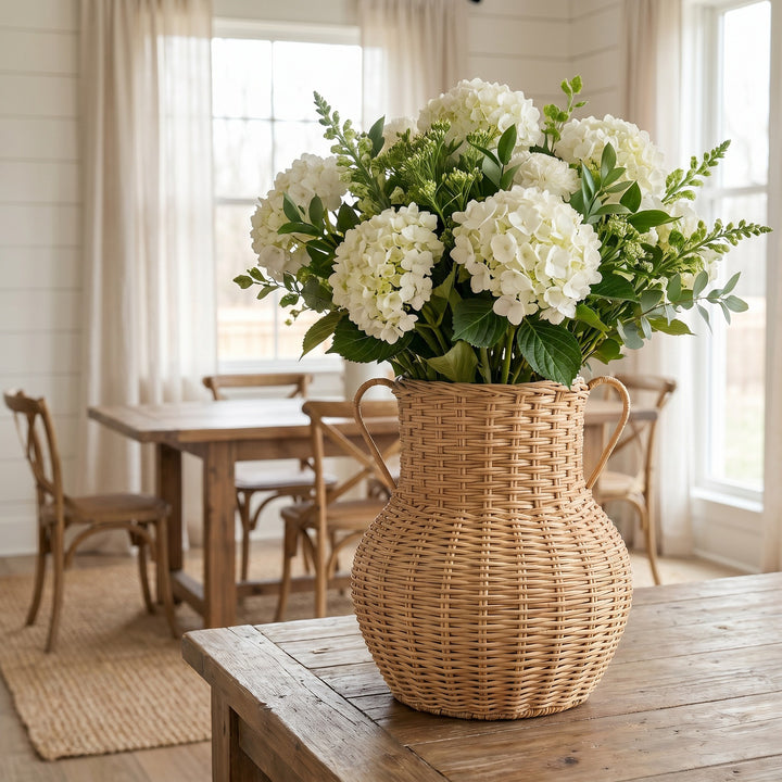 Handcrafted decorative basket made of natural weave Kalsten