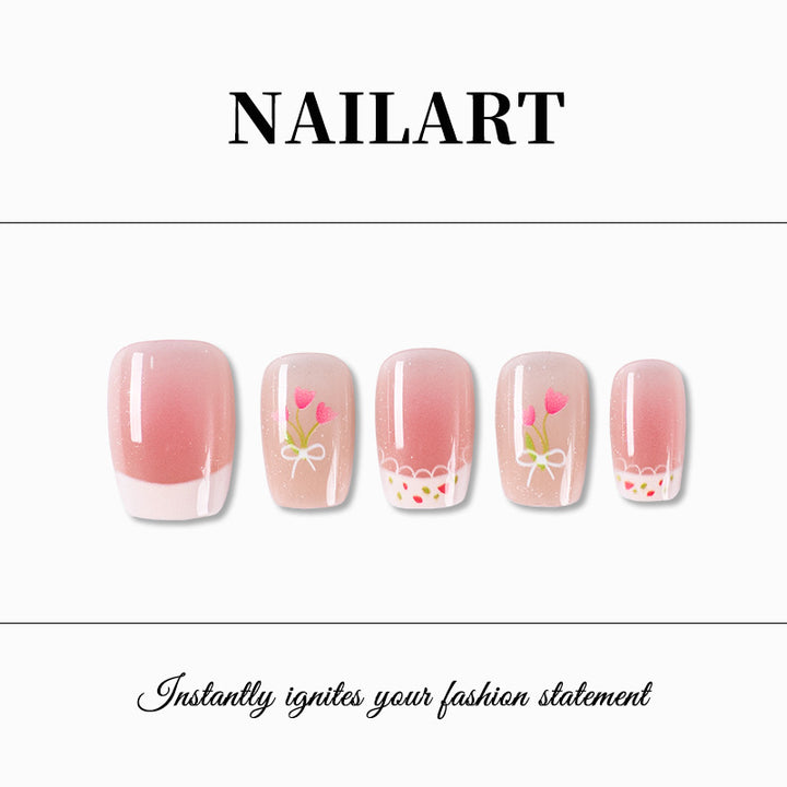 Floral-Inspired Press-On Nail Art Set Kalsten