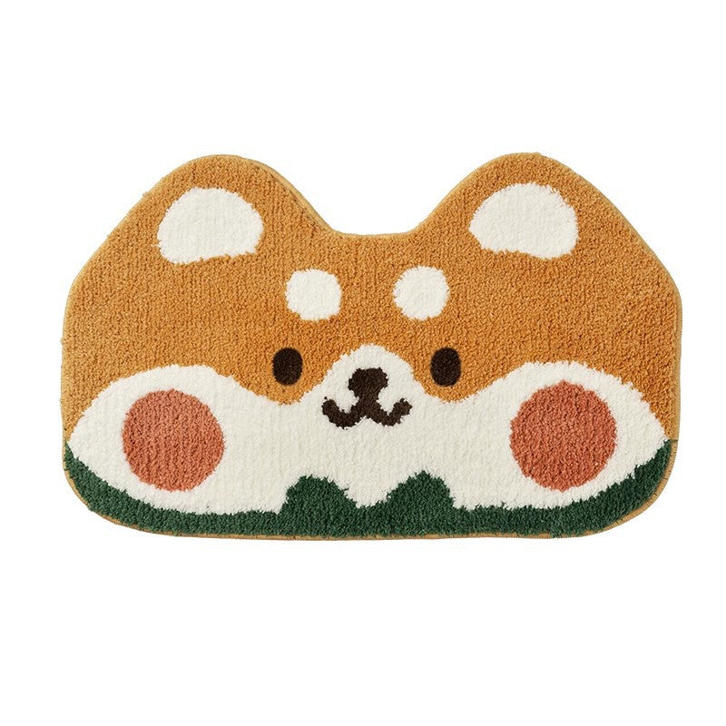 Plush Cat-Themed Area Rug