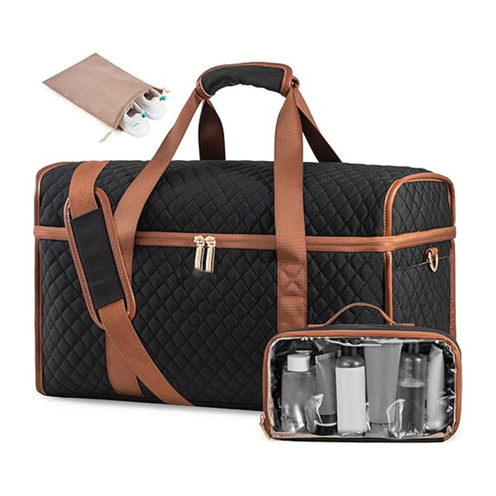 Elegant cosmetic storage bag with removable organizer Kalsten