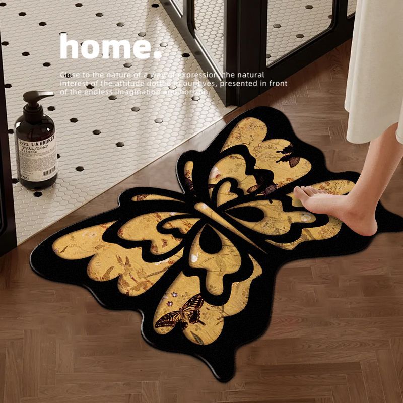 Decorative Butterfly-Shaped Bath Mat Kalsten