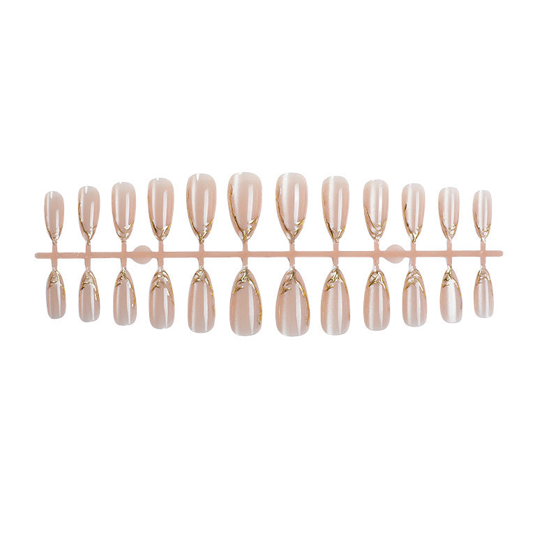 Elegant Marble Effect Press-On Nail Set Kalsten