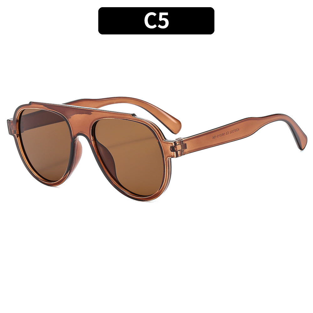 Bold Patterned Oversized Sunglasses