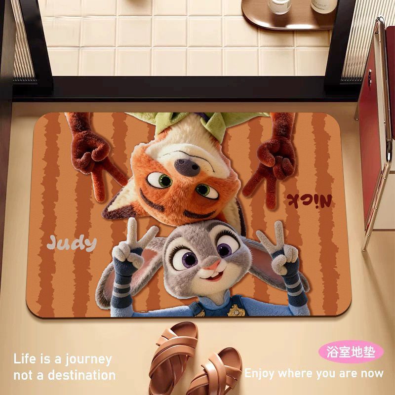 Children's Cartoon Character Welcome Mat