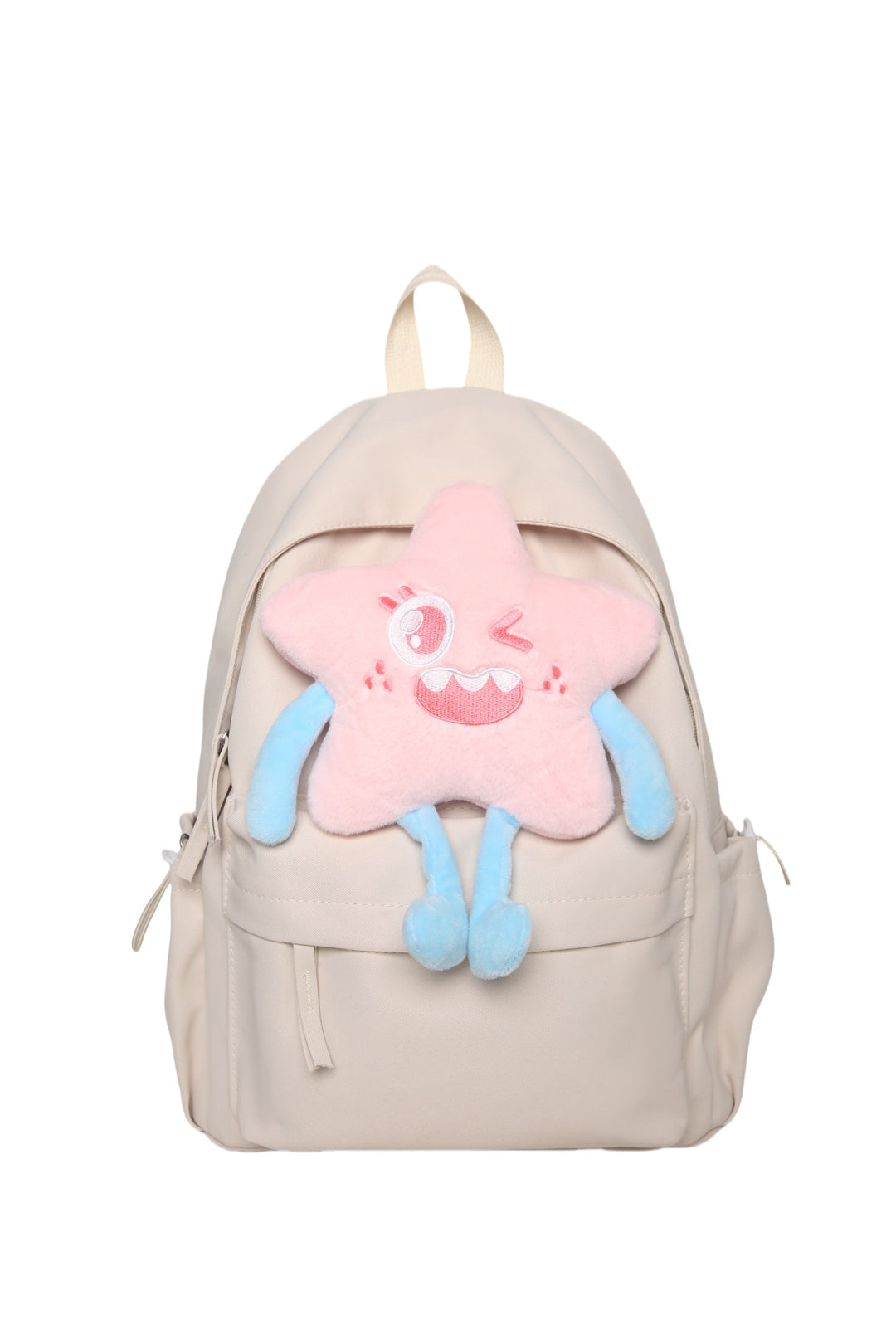 Plush backpack with playful star motif Kalsten