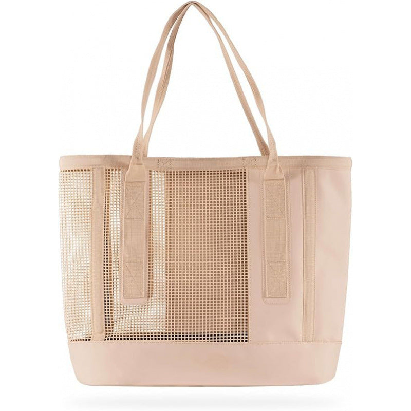 Spacious beach bag with breathable mesh area Kalsten