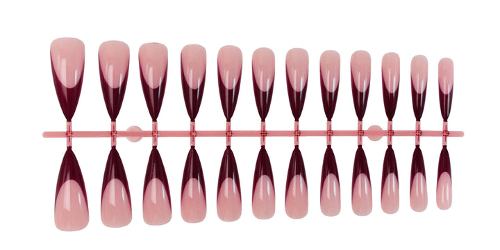 Artificial nail set with elegant tips, sophisticated color scheme and creative design Kalsten
