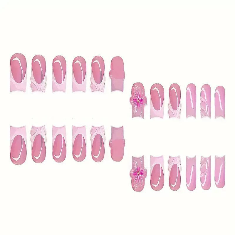 Floral Art Press-On Nail Set Kalsten