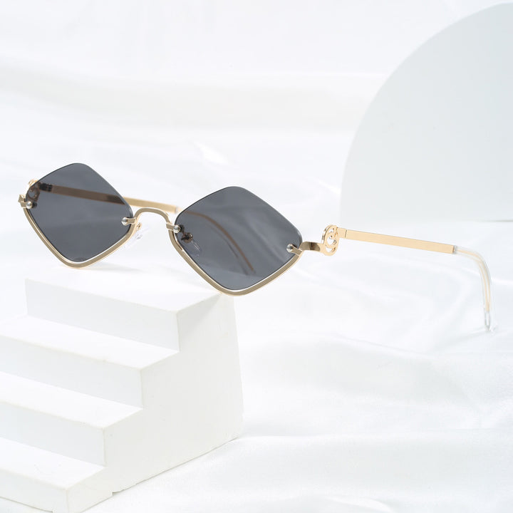 Women's fashionable square sunglasses with luxurious metal frame Kalsten
