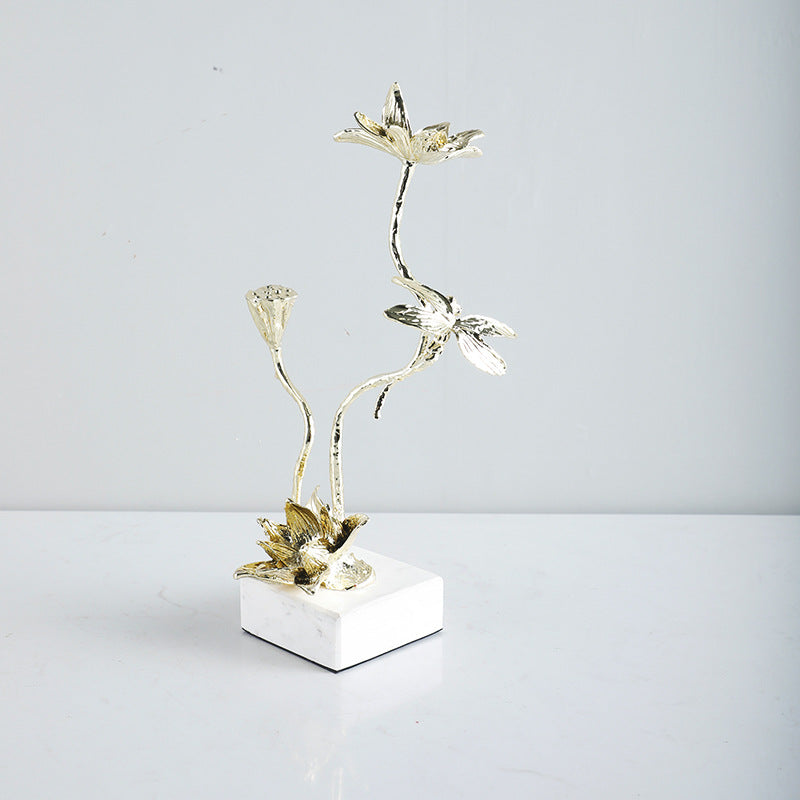 Elegant Lotus Flower Sculpture