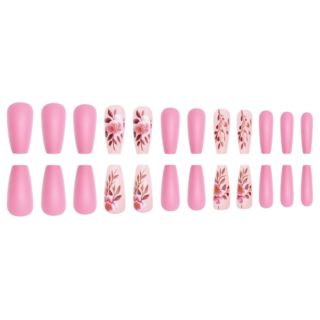 Floral Art Acrylic Nail Enhancements Kalsten