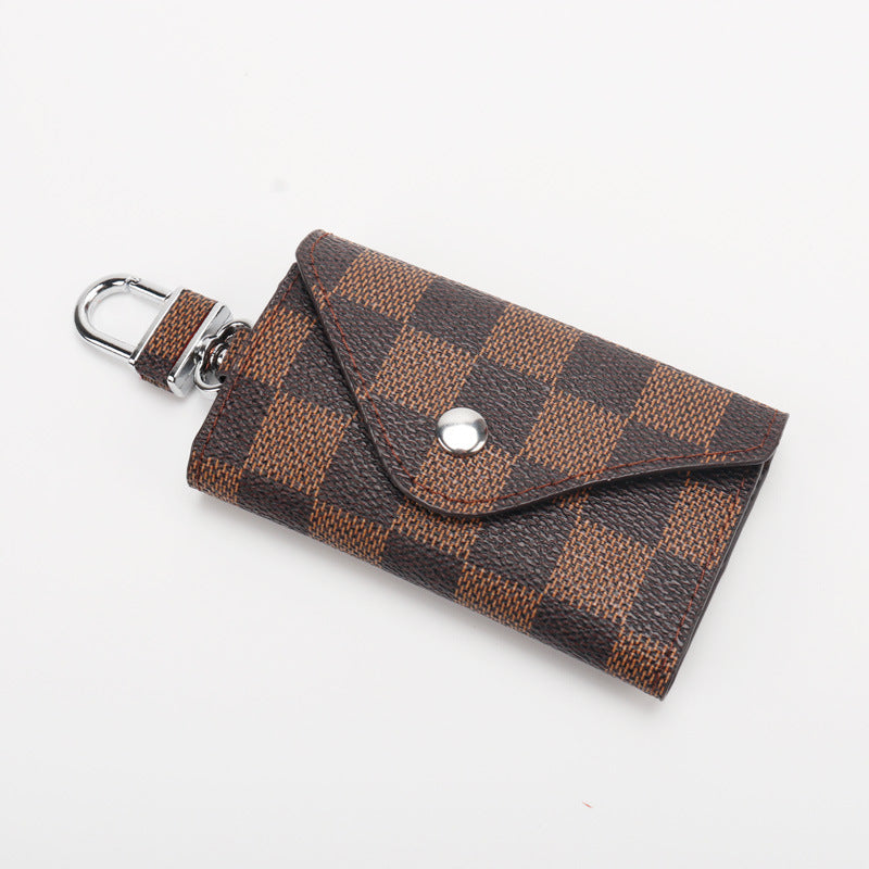 Checkered Pattern Keychain Wallet kalsten