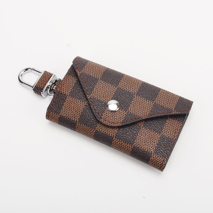 Checkered Pattern Keychain Wallet kalsten