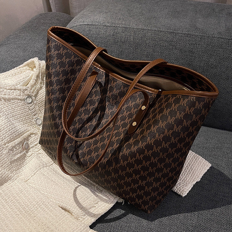 Elegant Symbol-Patterned Tote Bag Kalsten