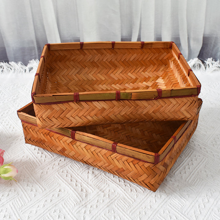 Handcrafted Woven Storage Tray Kalsten