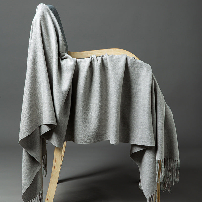 Luxurious Cashmere-Blend Throw Blanket