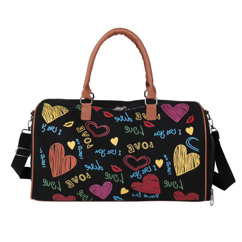 Graphic Print Travel Duffel Bag Kalsten