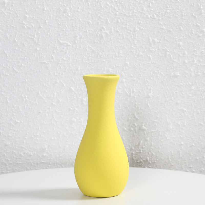Contemporary Matte Ceramic Flower Vase Kalsten