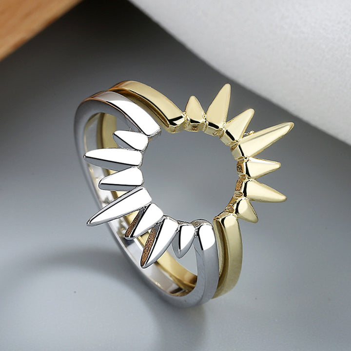 Dual-Tone Spiky Ring Kalsten