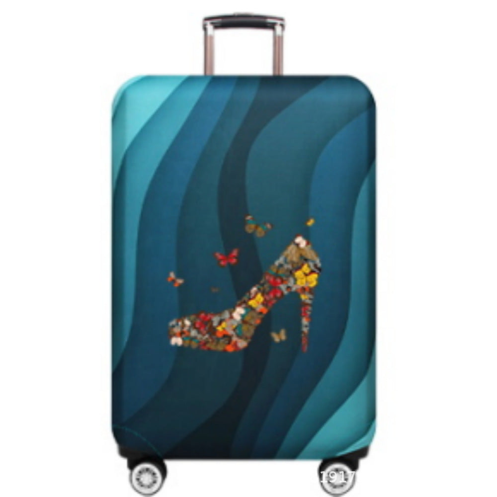 Women's Hard Shell Suitcase with Fashionable Butterfly Design Kalsten