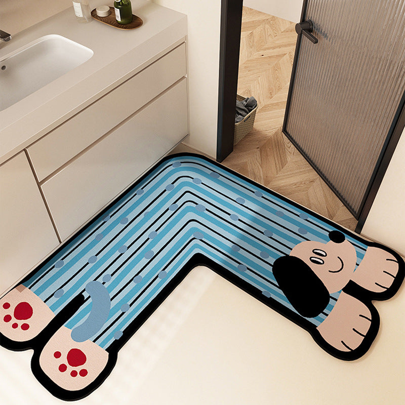 Fun-Filled Cartoon-Themed Bath Mat Kalsten