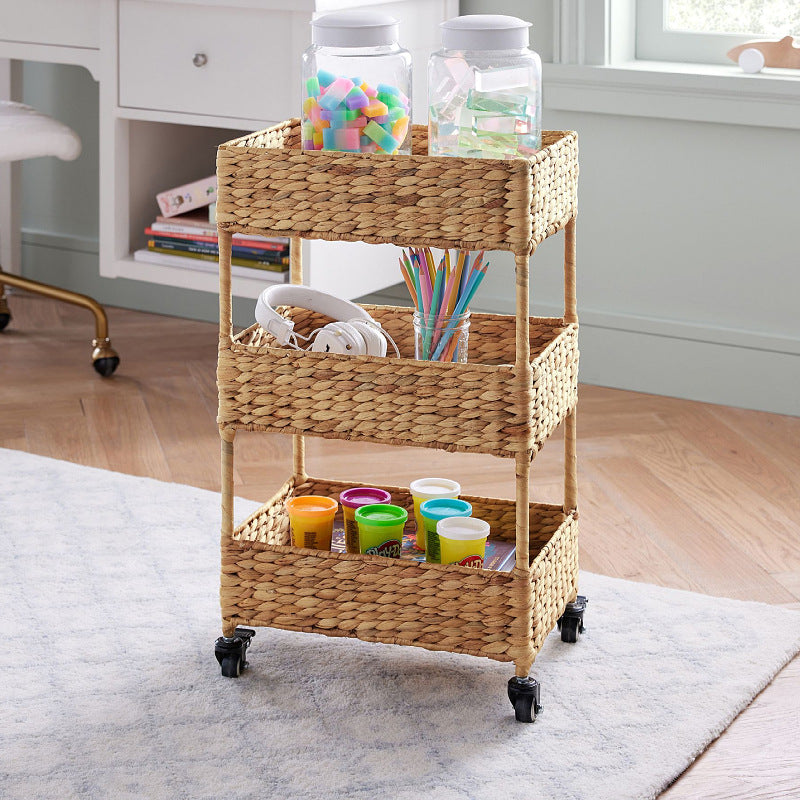 Multi-Tier Woven Storage Cart Kalsten