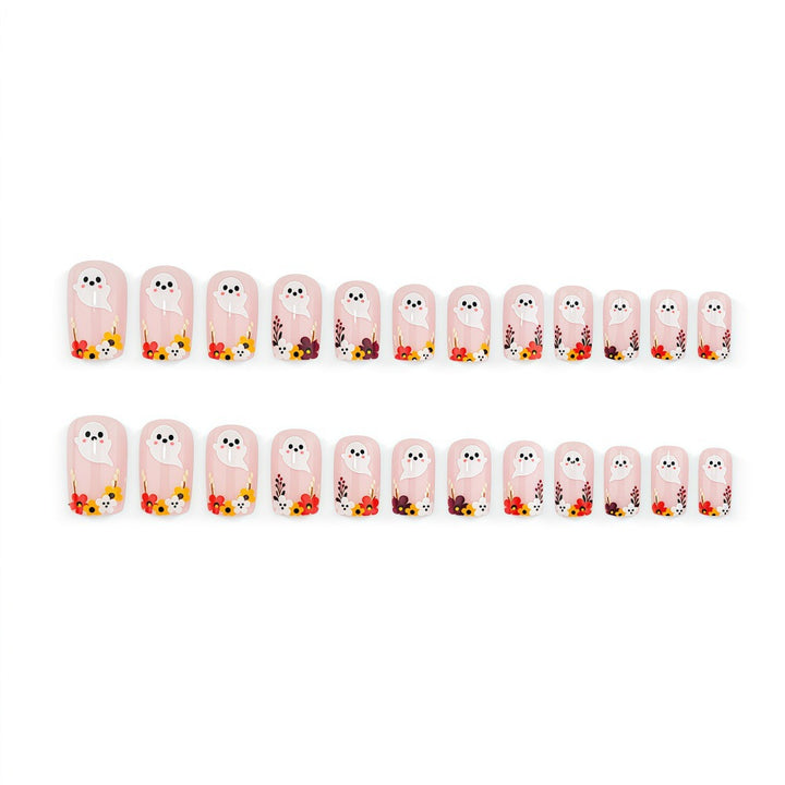 Artificial nails with playful spirit design Kalsten