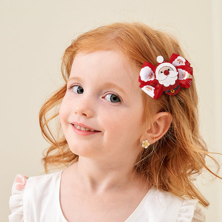Festive Holiday Hair Bow Clip Kalsten