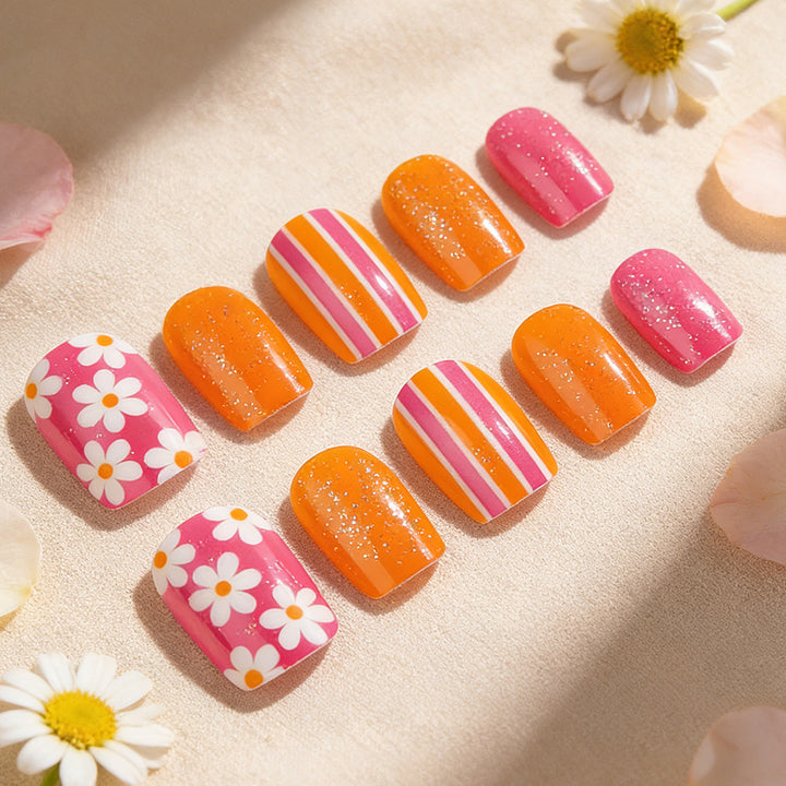 Vibrant Floral Nail Art Kit Kalsten