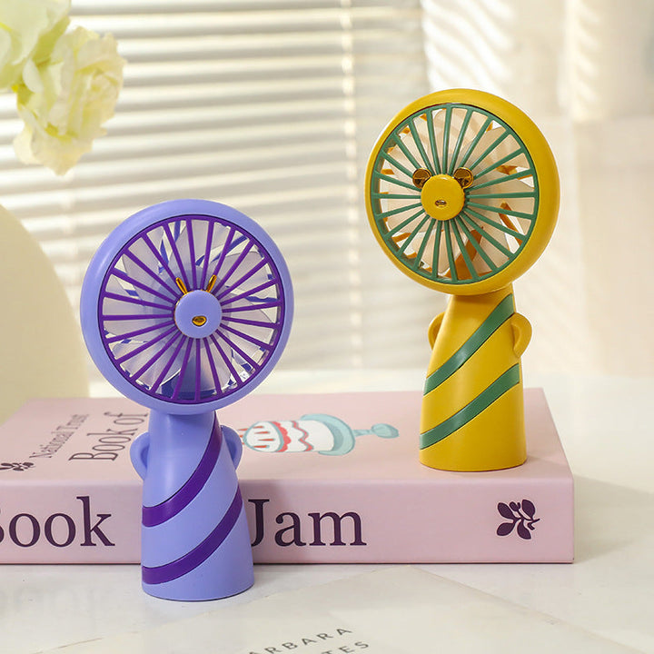 Women's Portable Mini Handheld Fan with USB Charging Function and Ergonomic Design Kalsten