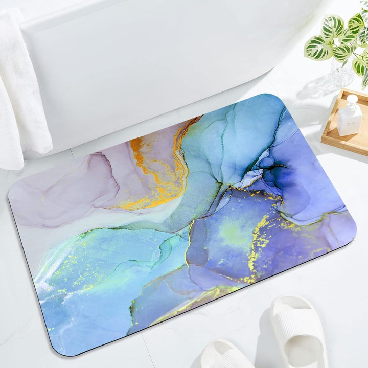 Elegant Abstract Art Bath Mat